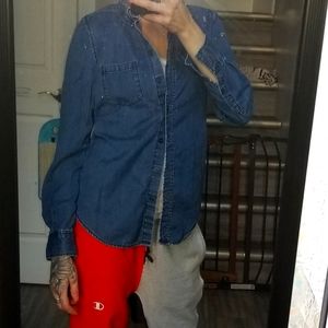 Joe fresh denim button up